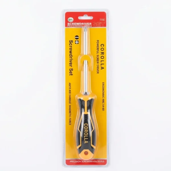 Magnetic Screwdriver Set - Dual Tip Flathead & Phillips